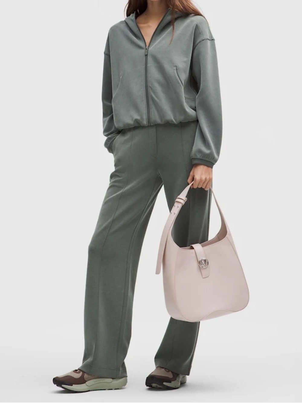 NWT Lululemon leather alternative shoulder bag cashew beige - Picture 5 of 13